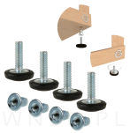 Regulator, stopka meblowa M6 X 20 mm z mufą wbijaną  M6 - 4