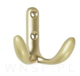 Haczyk typ Malmo, wieszak podwójny, złoty mat - 5