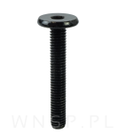 M6 X 40 mm metryczny na imbus 4 mm, czarny - 5
