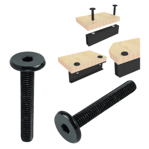 M6 X 40 mm metryczny na imbus 4 mm, czarny
