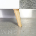 Zestaw nóżki skośne 10 CM, lakierowane, ze szpilką M8 X 25 MM + Blachy - 11