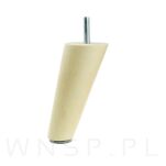 Zestaw nóżki skośne 10 CM, lakierowane, ze szpilką M8 X 25 MM + Blachy - 10