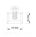 Stabilizator ściany tylnej, z wkrętem 3,5 x 20 mm - 6