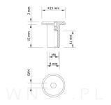 M6 X 15 mm, nakrętka Ericson płaska, stal nierdzewna - 3