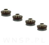 Ślizgacz z filcem i ringiem brązowy- 22 mm - 4