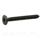 Wkręt HWI 6,3 X 60 mm, SW4, ocynk czarny - 5