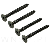 Wkręt HWI 6,3 X 60 mm, SW4, ocynk czarny - 4