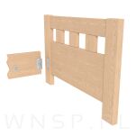 Okucie, blacha mocująca do łóżka 90 stopni, 90 mm połączenie do łóżka - komplet - 4
