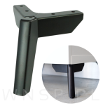 Noga meblowa Plane 12 cm, czarna - 4