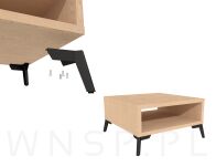 Noga meblowa Plane 12 cm, czarna - 6