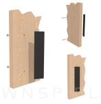 Uchwyt meblowy ANGLE 96 mm czarny - 5