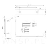 Wspornik do półki ściennej 205 x 130 x 38 mm - 3