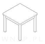 Zestaw dziecięcy, stolik + 2 krzesełka, gwiazdki, naturalny - 5