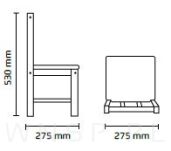 Zestaw dziecięcy, stolik + 2 krzesełka, gwiazdki, naturalny - 3