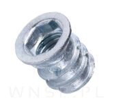 M6 X 17 mm - Mufa wkręcana z kołnierzem do drewna - 2
