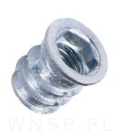M6 X 17 mm - Mufa wkręcana z kołnierzem do drewna - 4