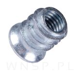 M6 X 17 mm - Mufa wkręcana z kołnierzem do drewna - 12