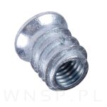 M6 X 17 mm - Mufa wkręcana z kołnierzem do drewna - 11