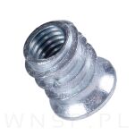 M6 X 17 mm - Mufa wkręcana z kołnierzem do drewna - 9