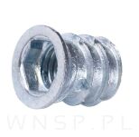 M6 X 17 mm - Mufa wkręcana z kołnierzem do drewna - 8