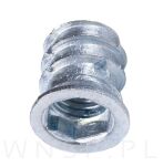 M6 X 17 mm - Mufa wkręcana z kołnierzem do drewna - 5