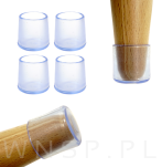 Ślizgacz ochronny PVC okrągły na nogę Ø 14 mm transparentny - 6