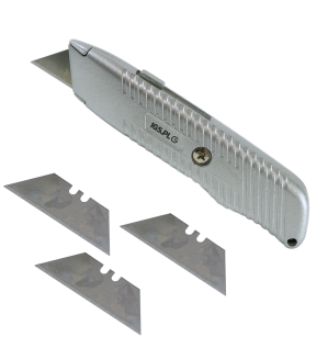 NÓŻ DO TAPET Z WYMIENNYM OSTRZEM TRAPEZOWYM NOŻYK TRAPEZOWY DO KABLI