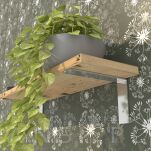 Nowoczesny wspornik chrom do półki meblowej L 100 x 70 x 38 mm - 6