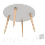 Filc meblowy fi 12 mm biały, opakowanie 96 szt. - 4