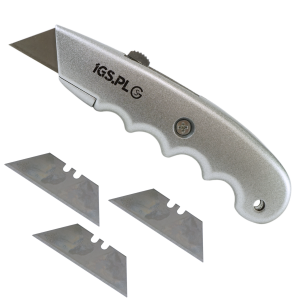 NÓŻ DO TAPET Z WYMIENNYM OSTRZEM TRAPEZOWYM NOŻYK TRAPEZOWY DO KABLI