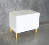 Noga bukowa prosta UNIQ 15 CM z blachą montażową - 7