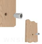 M6 X 20 mm - Nakrętka mufa do drewna typ DC - 7