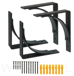 Wspornik do półki ściennej 2 sztuki 150 x 130 x 25 mm - 8