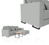 Nowoczesna noga meblowa Loft czarna - 6