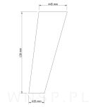 Noga typ Neo 13 cm, skośna do mebli, surowa - 4