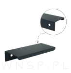 Uchwyt krawędziowy Nicea czarny, rozstaw 96 mm - 8