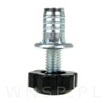 Regulator, stopka meblowa sześciokątna  M10 X 40 mm z mufą wbijaną - 7