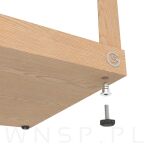 Regulator, stopka meblowa sześciokątna  M10 X 40 mm z mufą wbijaną - 8