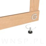Regulator, stopka meblowa sześciokątna  M10 X 40 mm z mufą wbijaną - 10