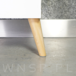 Noga bukowa skośna, stożek 20 cm, lakierowana - 4