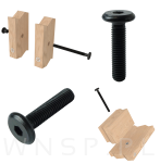 Wkręt metryczny z łbem walcowym M8 x 35 mm, ocynk czarny - 6