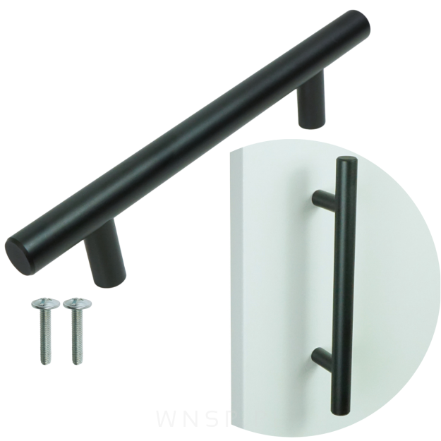 Uchwyt meblowy Rund 128 mm czarny
