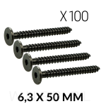 Wkręt HWI 6,3 X 50 mm, SW4, ocynk czarny - 9