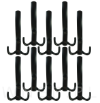 Haczyk 3 ramienny wieszak przykręcany, czarny - 7