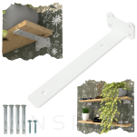 Zestaw 4 nowoczesnych wsporników do półki meblowej 260 mm, biały - 4