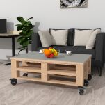 Kółko obrotowe Ø 100 mm, gumowane czarne z podstawą w kolorze czarnym - 4