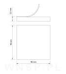 Podkładki filcowe 40 X 40 czarny (1000 szt.) - 2