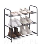 Stojak na buty regał organizer metalowy 3 poziomy loft do przedpokoju - 5