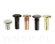 Uchwyt skórzany beż w zestawie - rozstaw 64 mm - 4