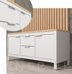 Uchwyt krawędziowy Lyon inox, rozstaw 128 mm - 7